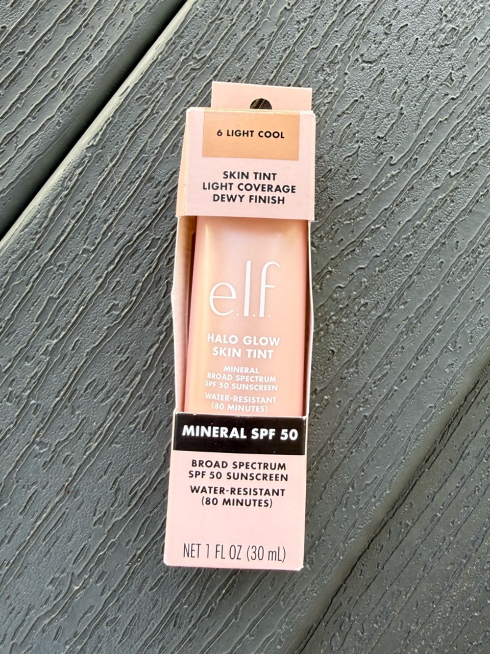 ELF Halo Glow Skin Tint SPF 50 - Light Cool Peachy Pink